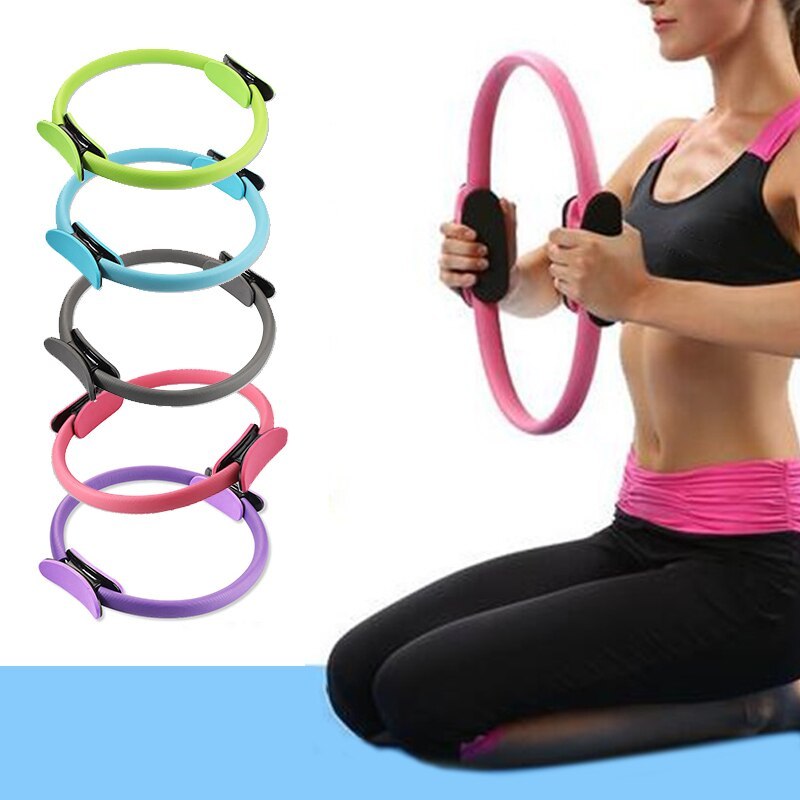 Yoga Fitness Pilates Ring Women Girls Circle Magic Dual Exercise Home Gym Workout Sports Lose Weight Body Resistance rocket fitness