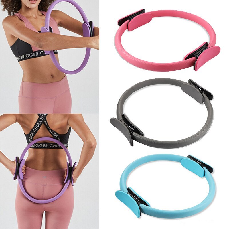 Yoga Fitness Pilates Ring Women Girls Circle Magic Dual Exercise Home Gym Workout Sports Lose Weight Body Resistance rocket fitness