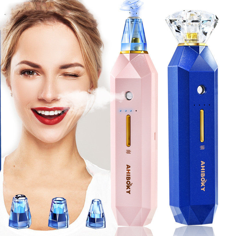 2-IN-1 Blackhead Remover Vacuum Pore Cleaner Acne Remover Mist Facial Sprayer Skin Mouisture Nose Face Deep Cleansing Skin Care rocket fitness